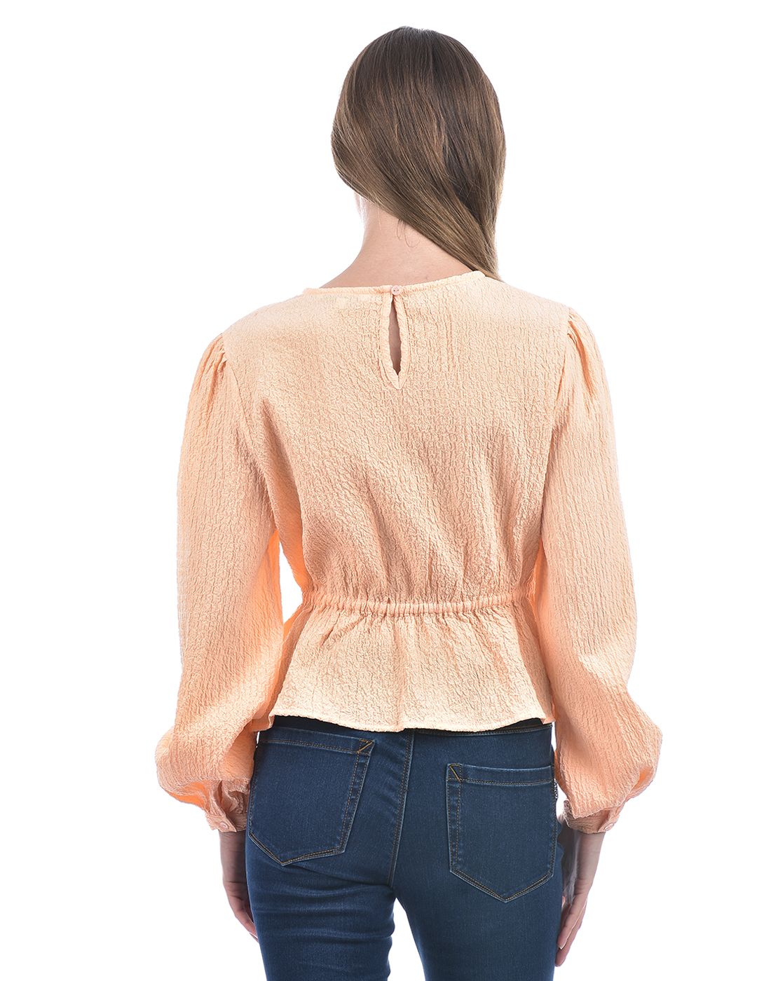 ONLY Women Solid Orange Top