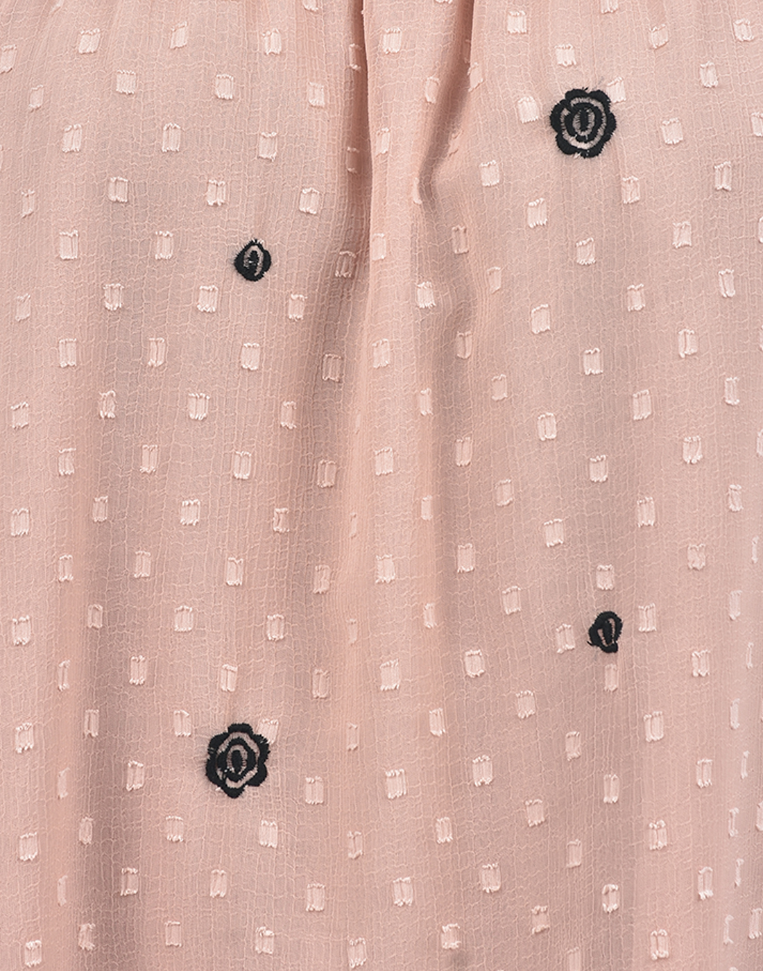 ONLY Women Embroidered Peach Top