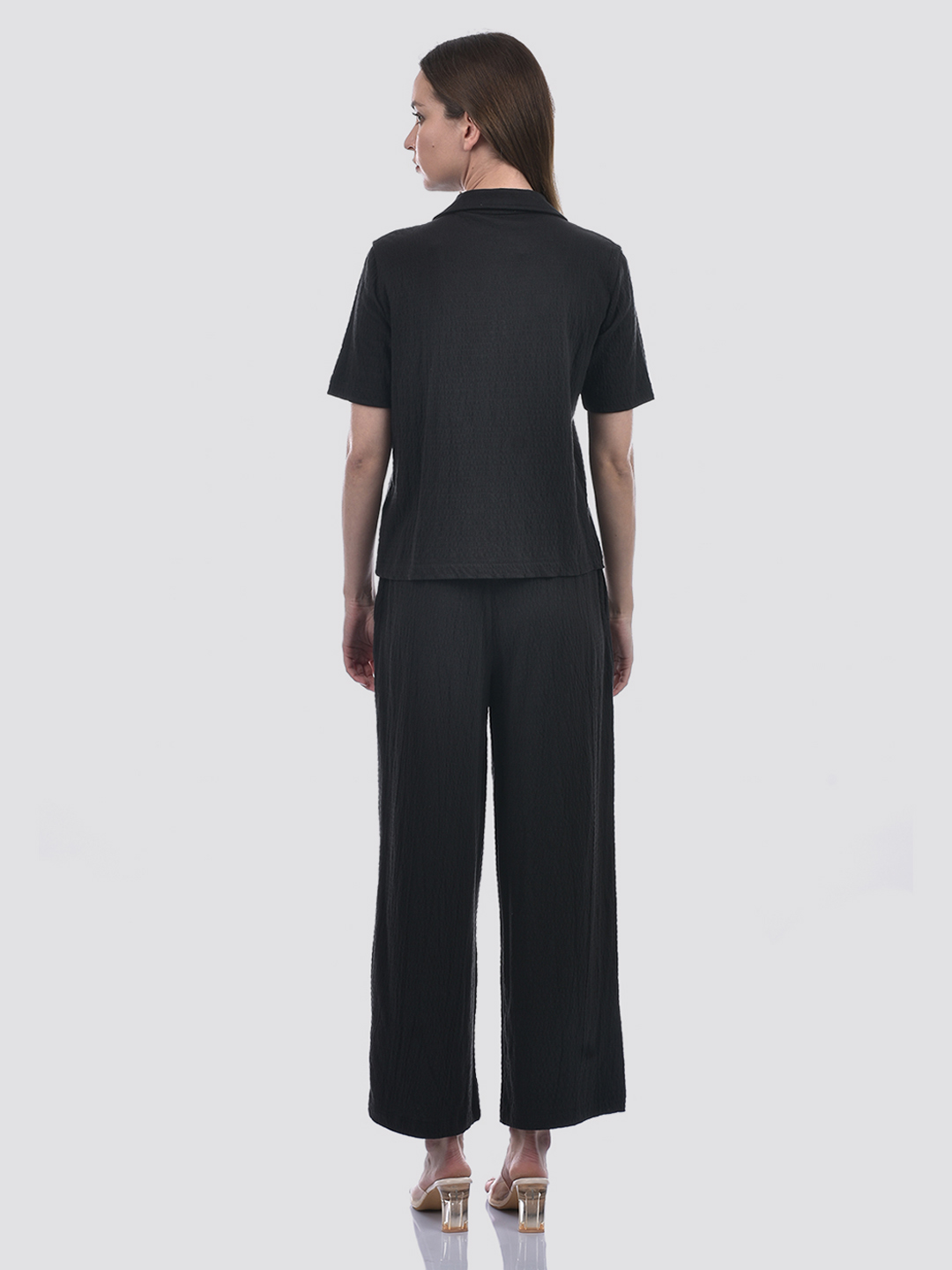 ONLY Women Solid Black Co-Ord Set