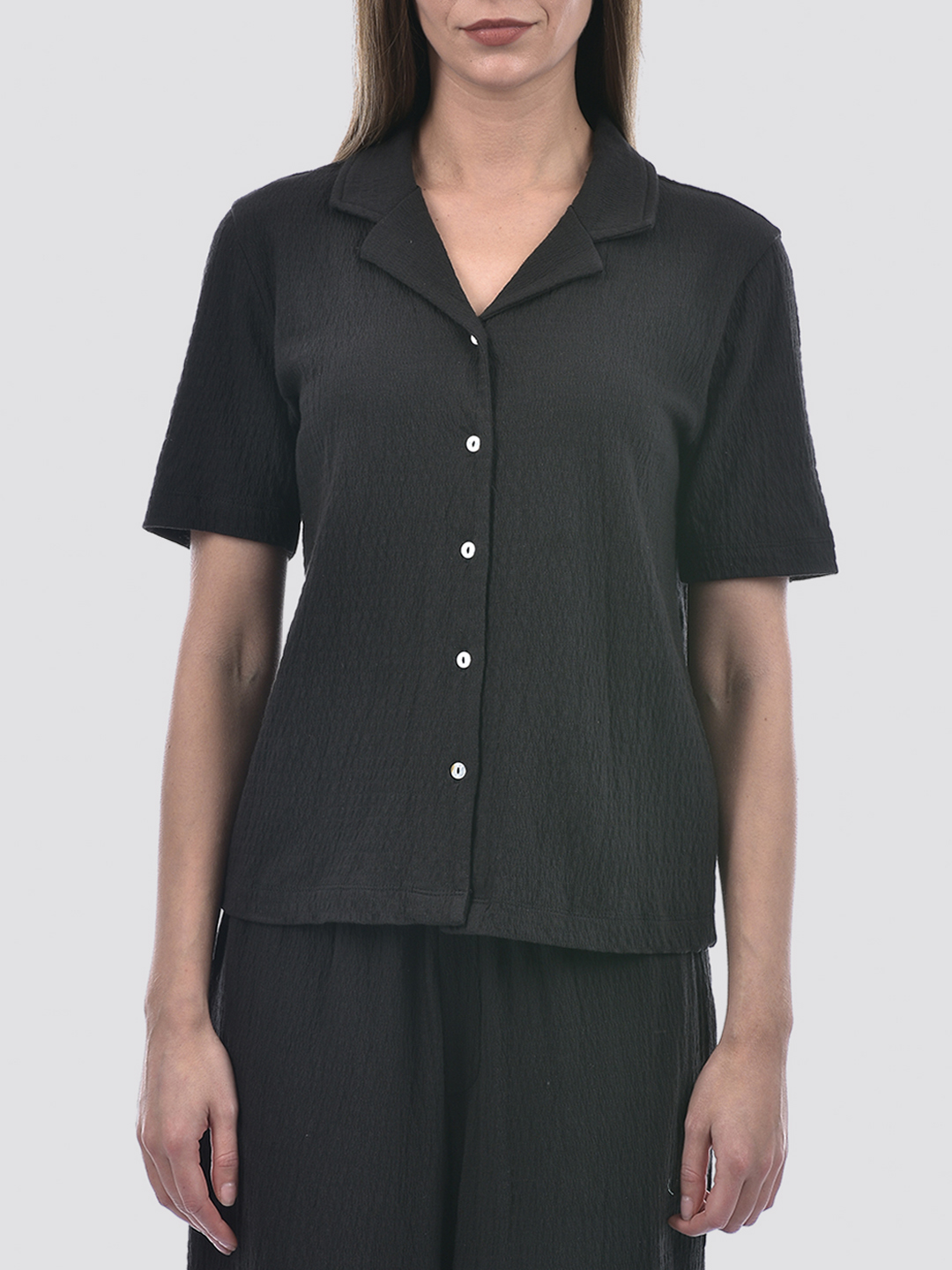 ONLY Women Solid Black Co-Ord Set
