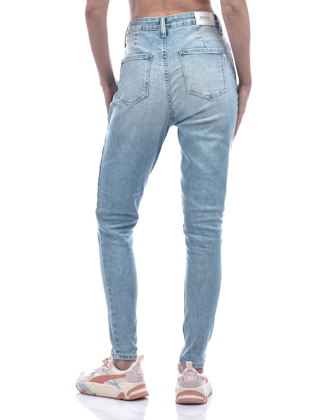 ONLY Women Solid Light Blue Jeans