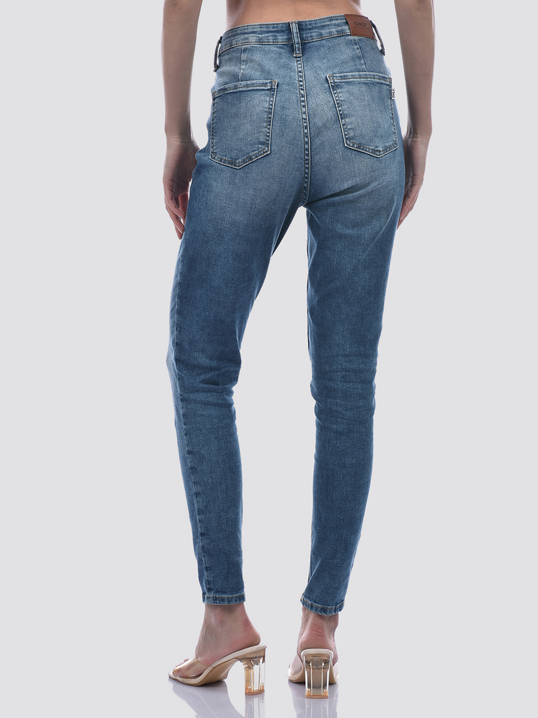 ONLY Women Solid Blue Jeans