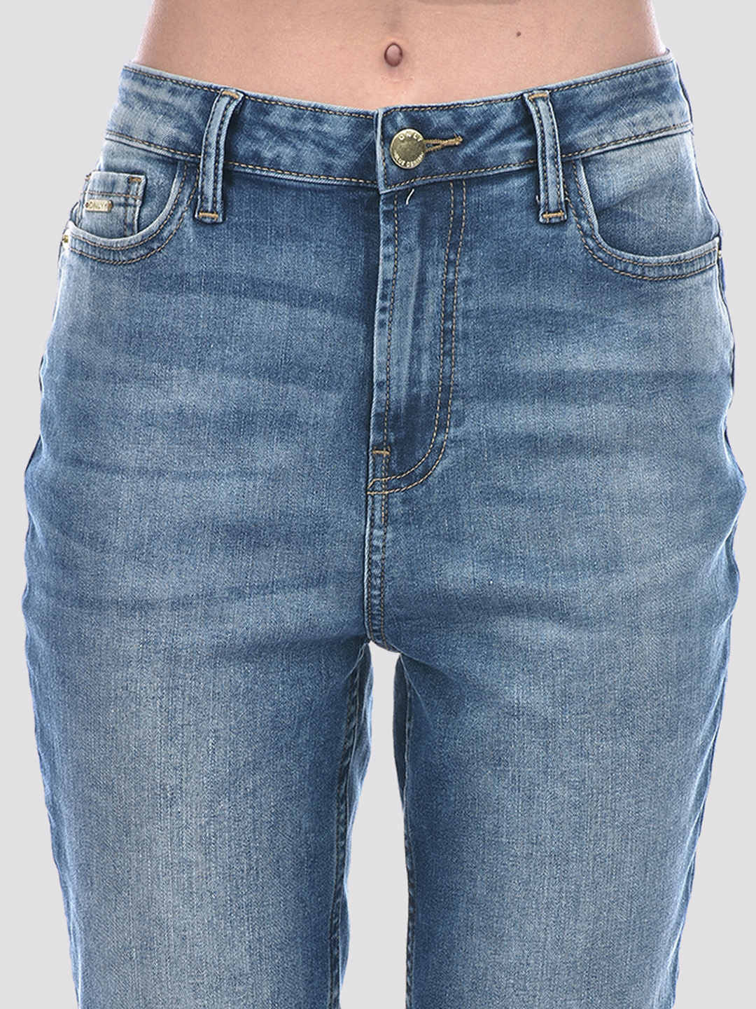 ONLY Women Solid Blue Jeans
