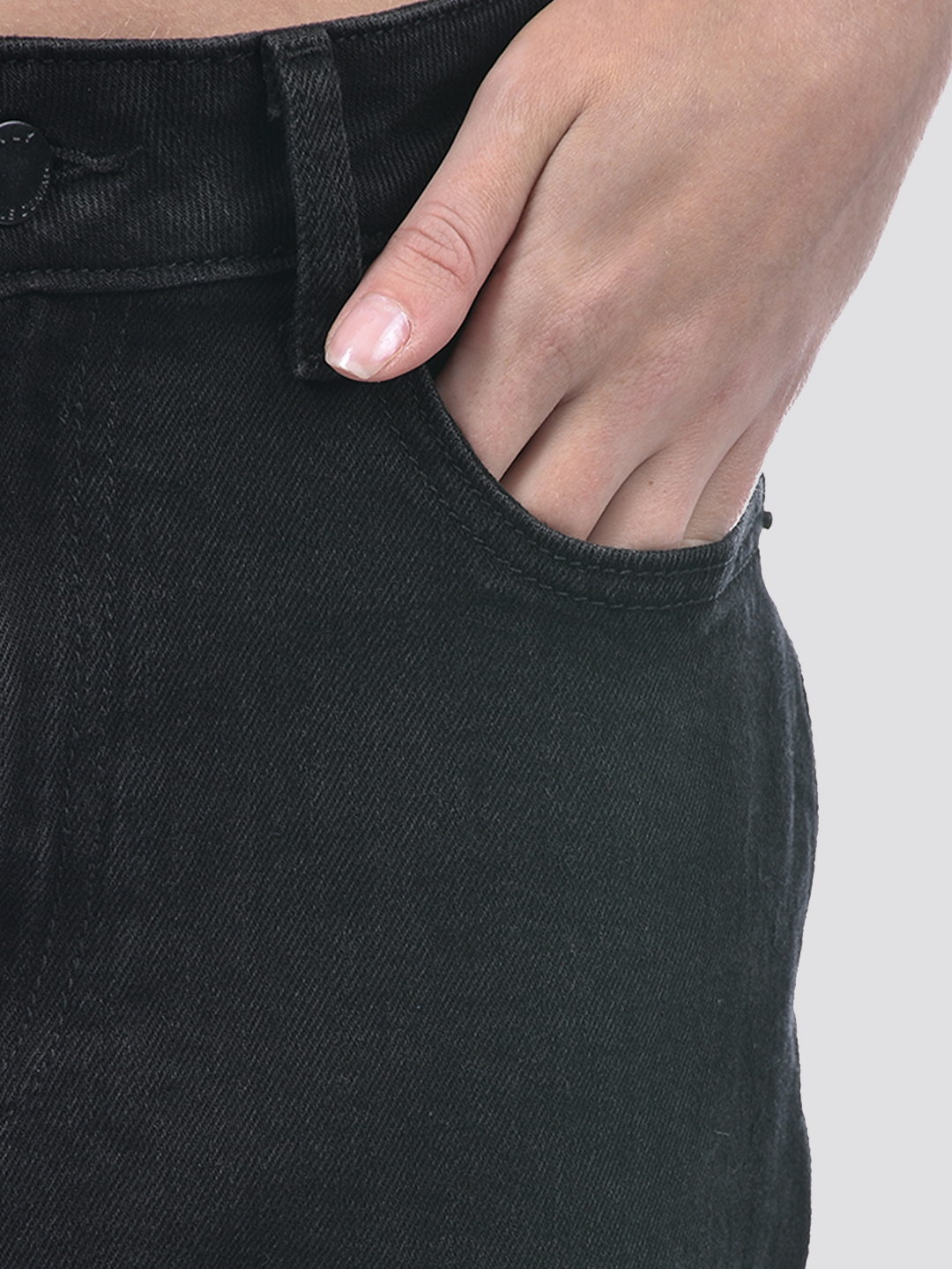 ONLY Women Solid Black Jeans