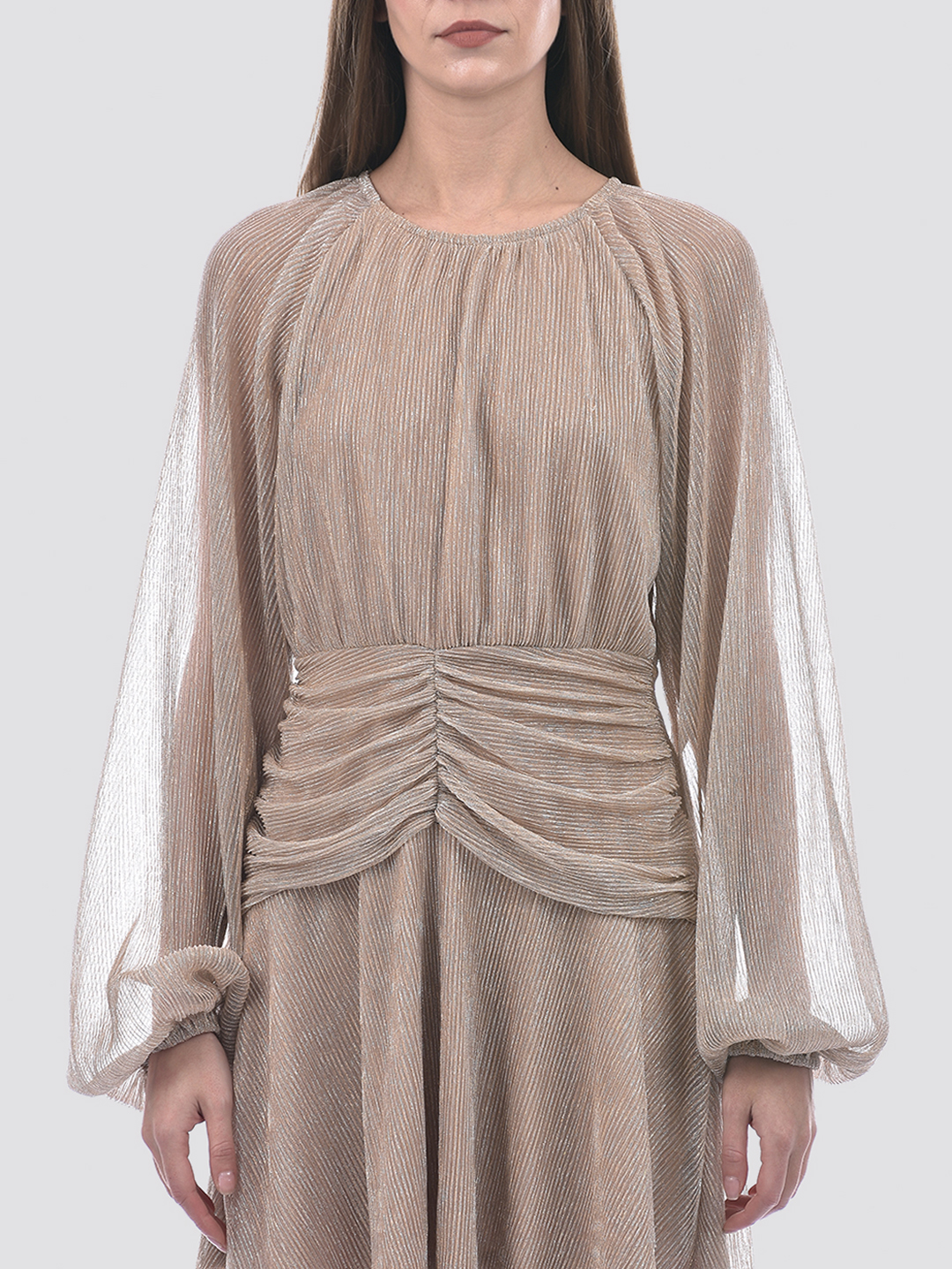 ONLY Women Textured Beige Dresses
