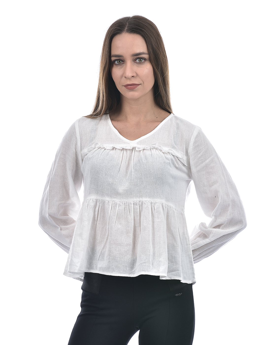 ONLY Women Solid White Top