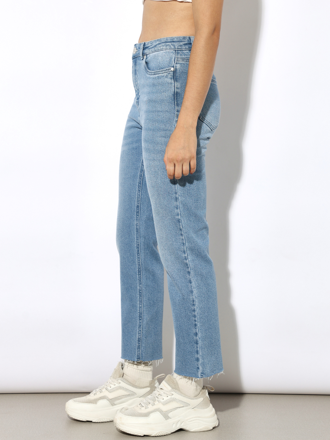 ONLY Women Solid Blue Jeans