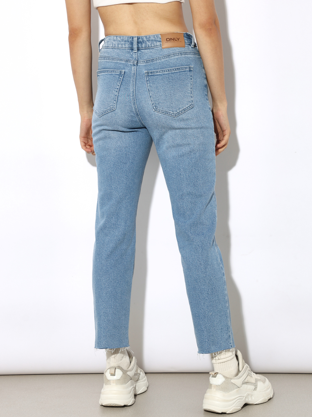 ONLY Women Solid Blue Jeans