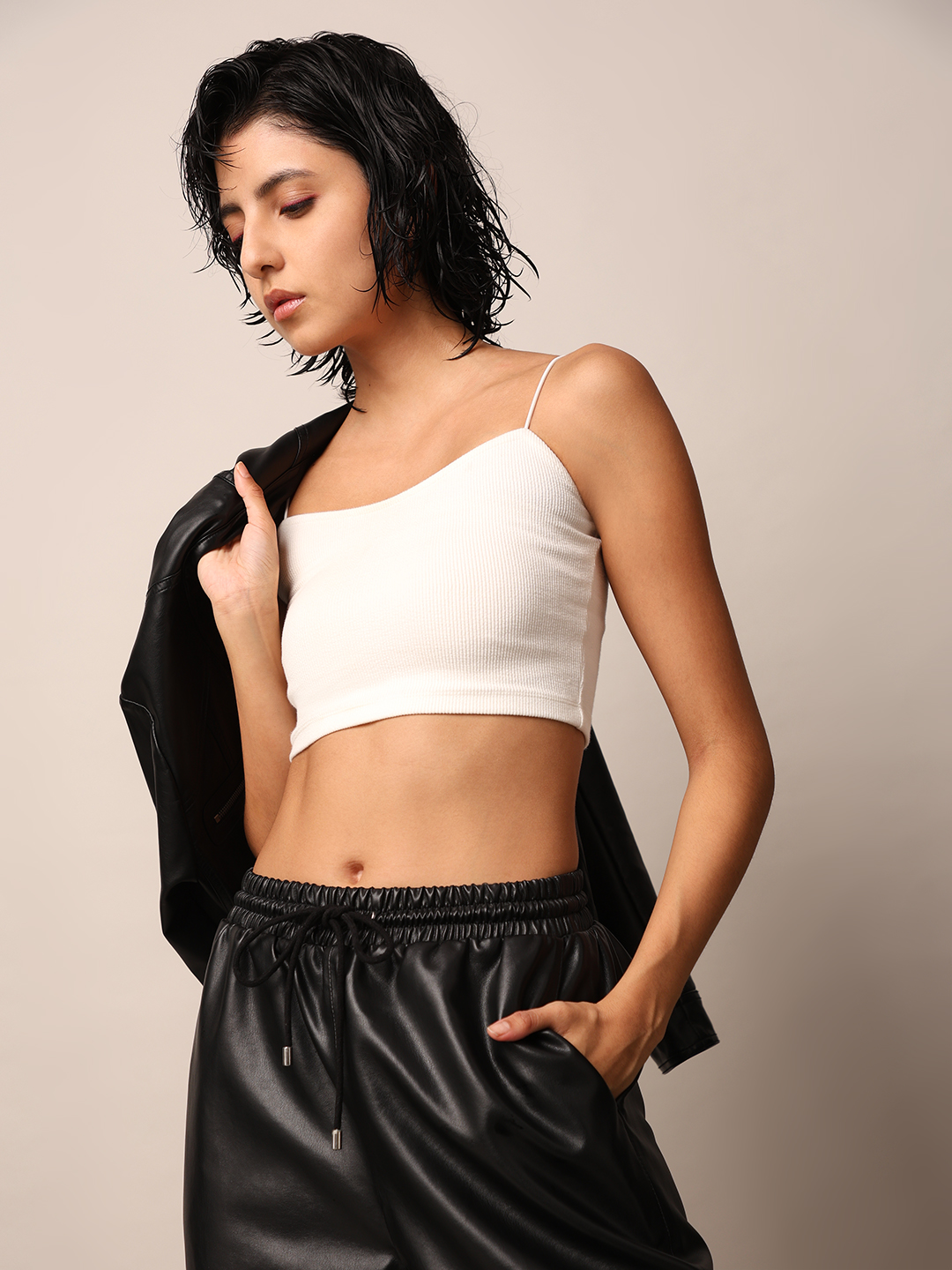 ONLY Women Solid White Top