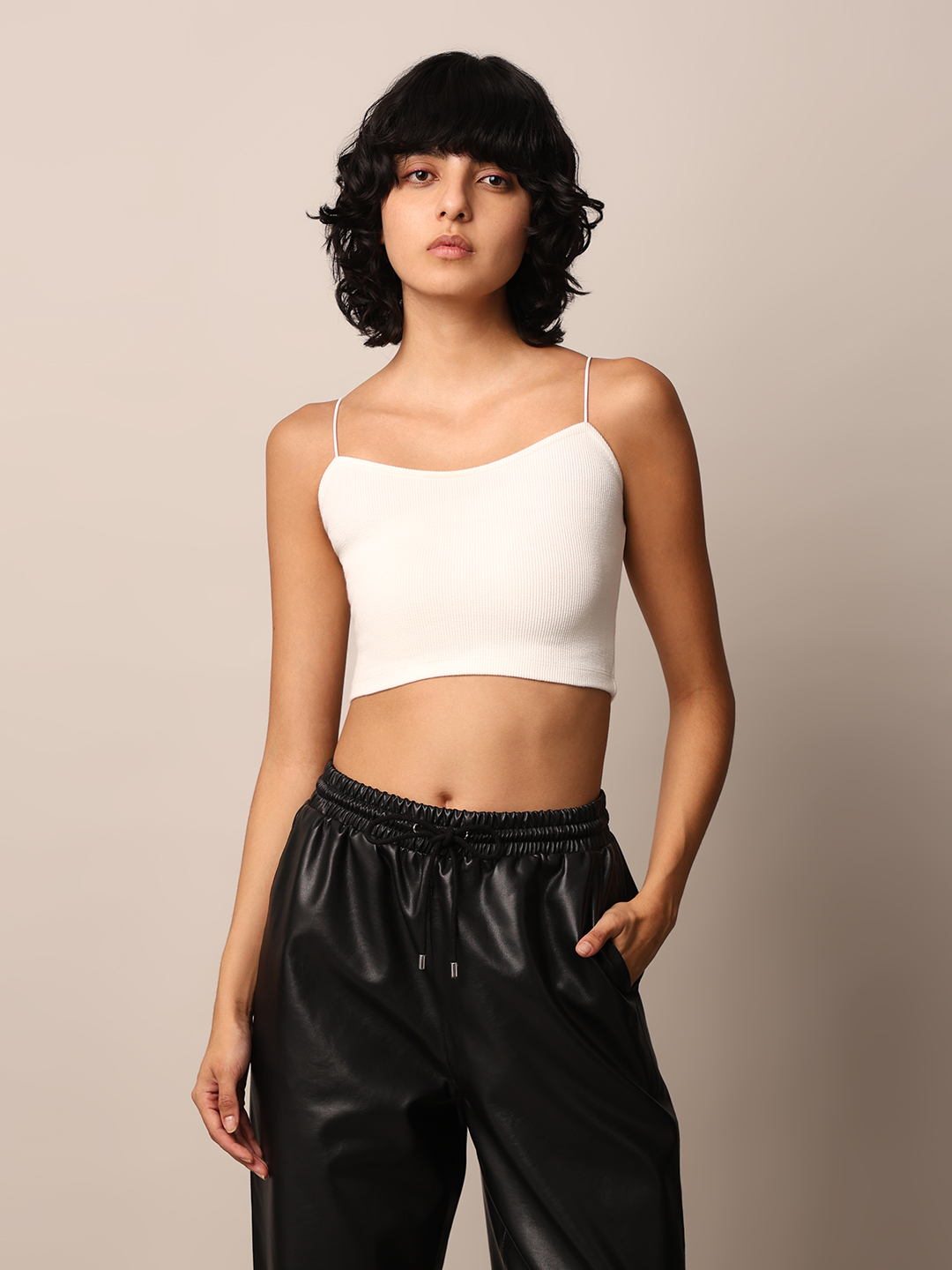ONLY Women Solid White Top