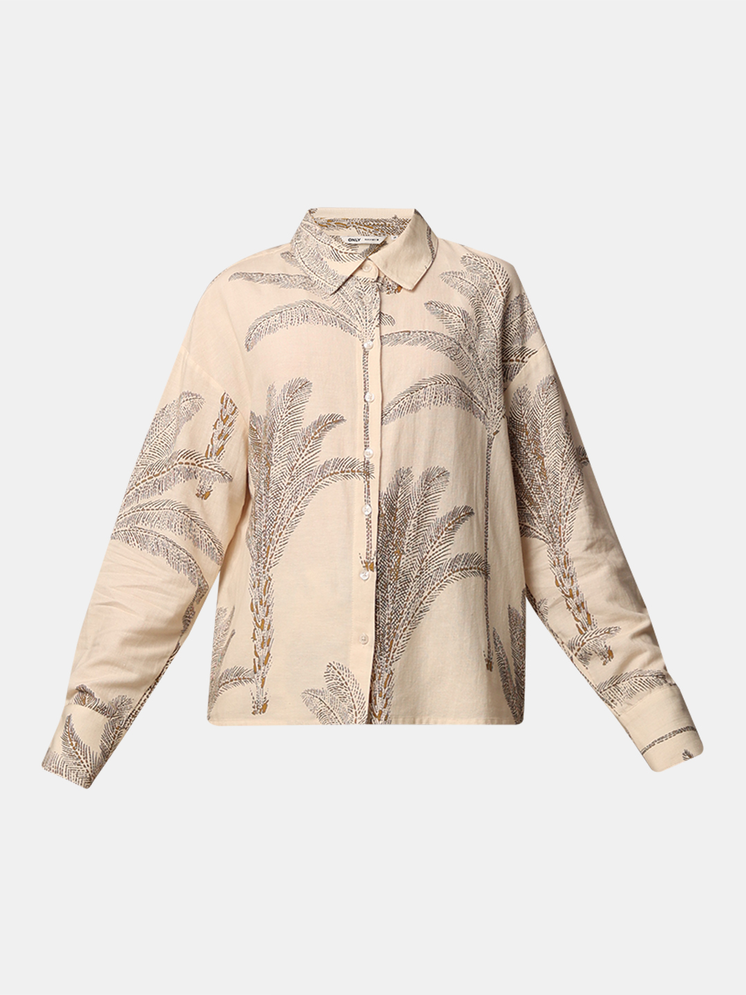 ONLY Women Printed Beige Shirt