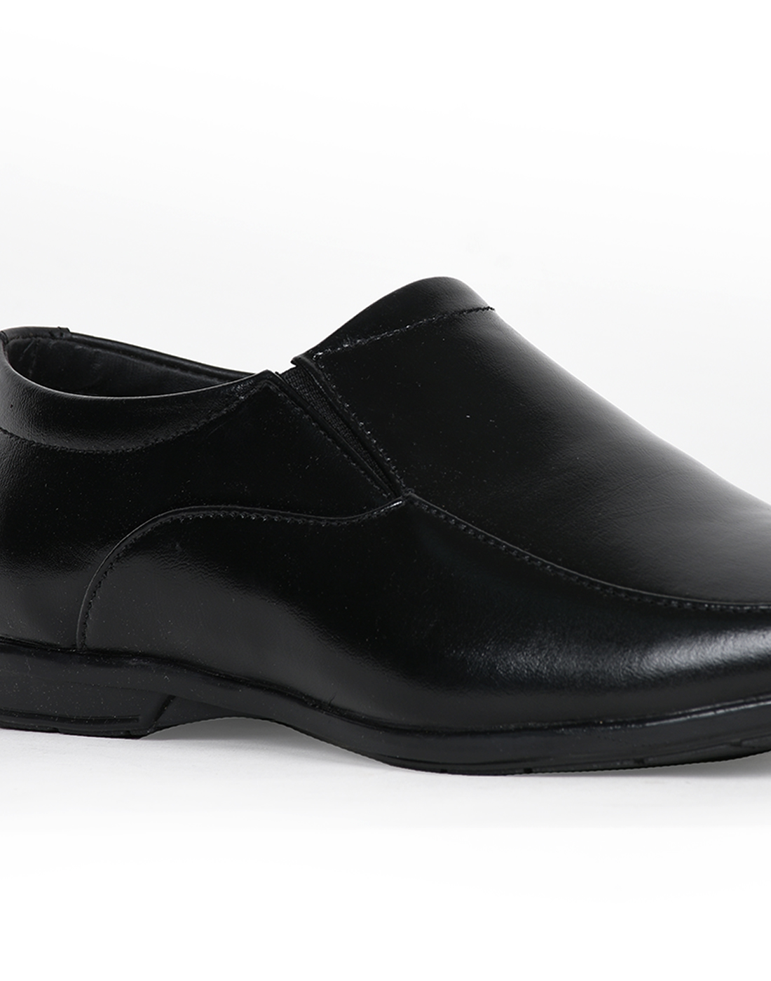 PARAGON Mens Solid Black Formal Shoes | Stylish, Comfortable and lightweight Slip On Loafer Shoes for Men | Formal Wear | Party Wear