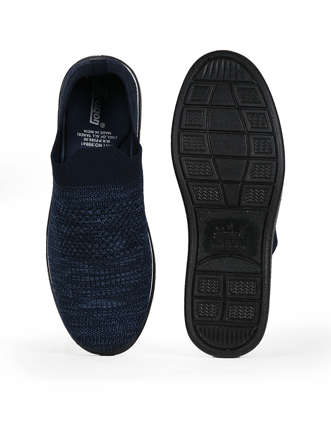 PARAGON Mens Self Design Casual Sneakers | Stylish, Comfortable and lightweight Slip-on Sneakers for Men