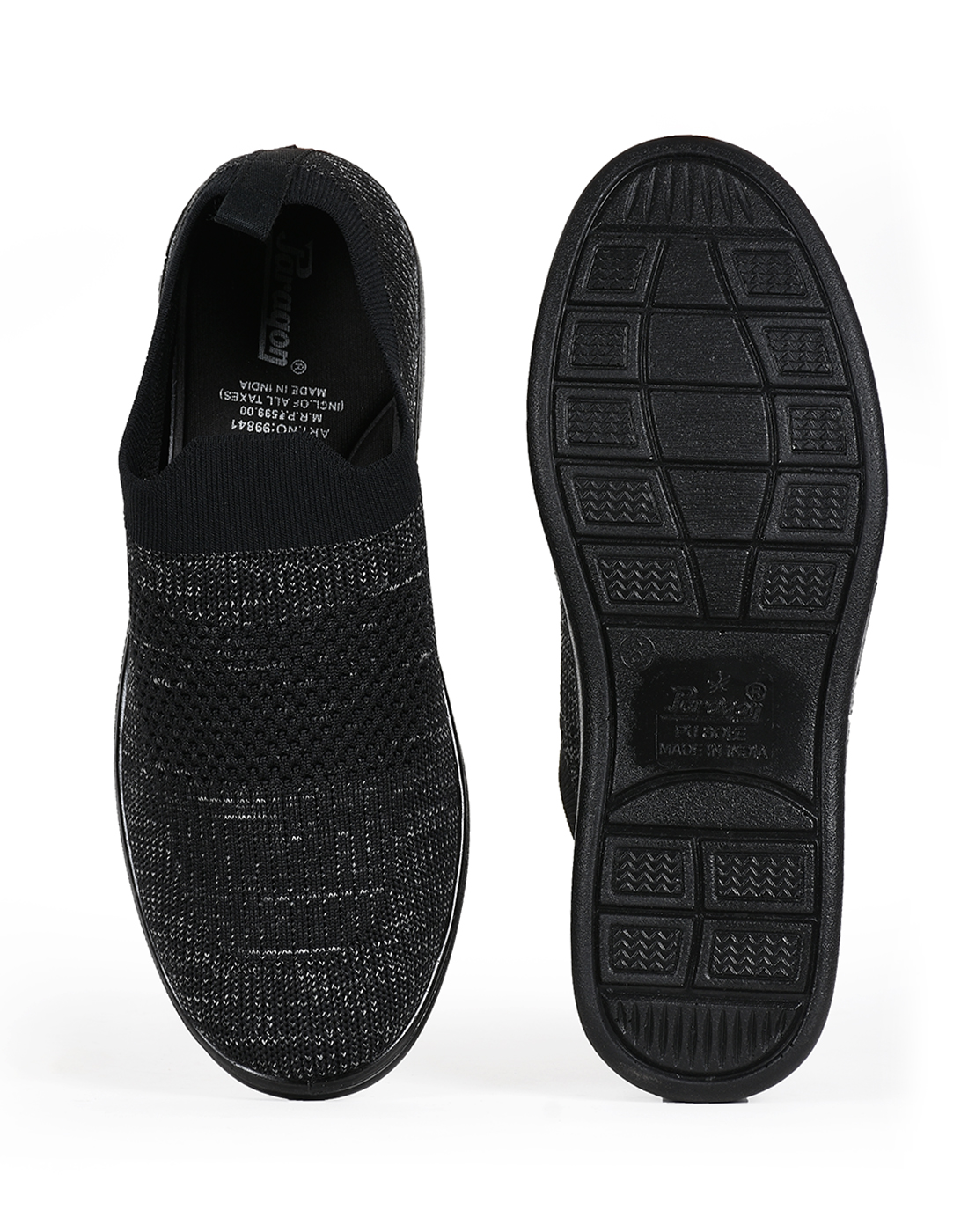 PARAGON Mens Self Design Casual Sneakers | Stylish, Comfortable and lightweight Slip-on Sneakers for Men