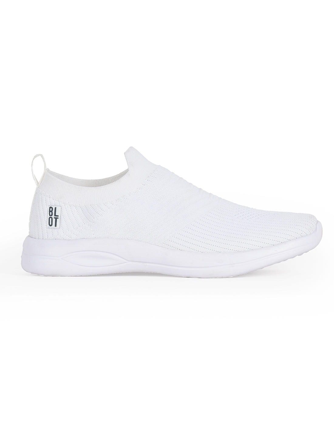 PARAGON Mens Solid White Sports Sneakers | Stylish, Comfortable and lightweight slip-on Sneakers for Men