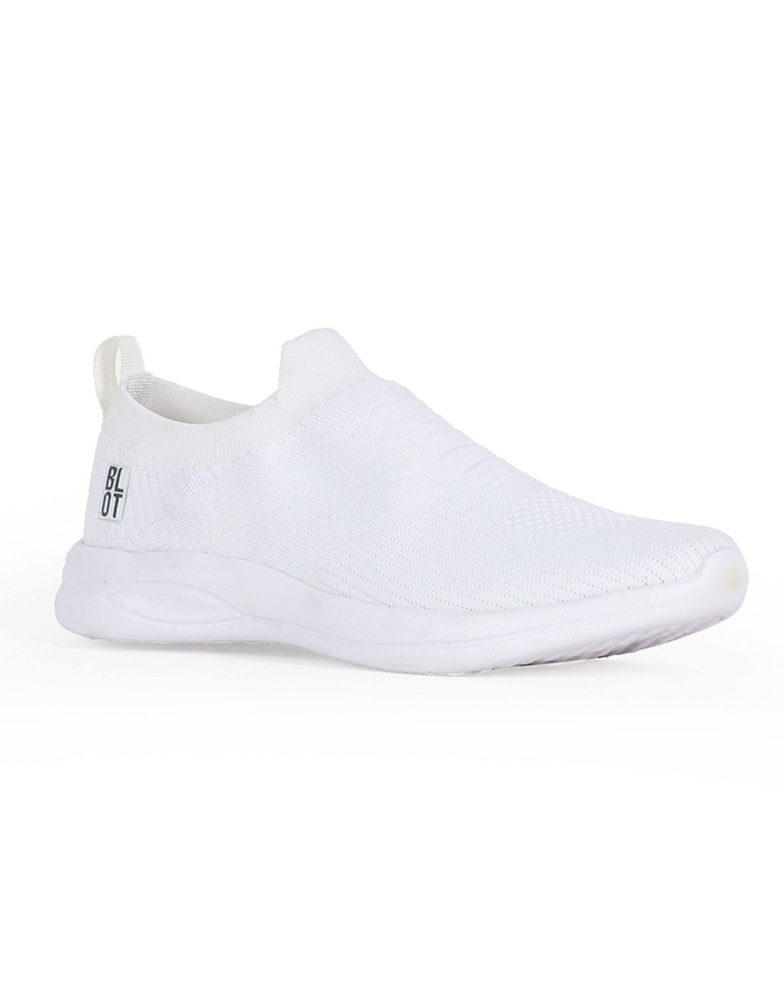 PARAGON Mens Solid White Sports Sneakers | Stylish, Comfortable and lightweight slip-on Sneakers for Men