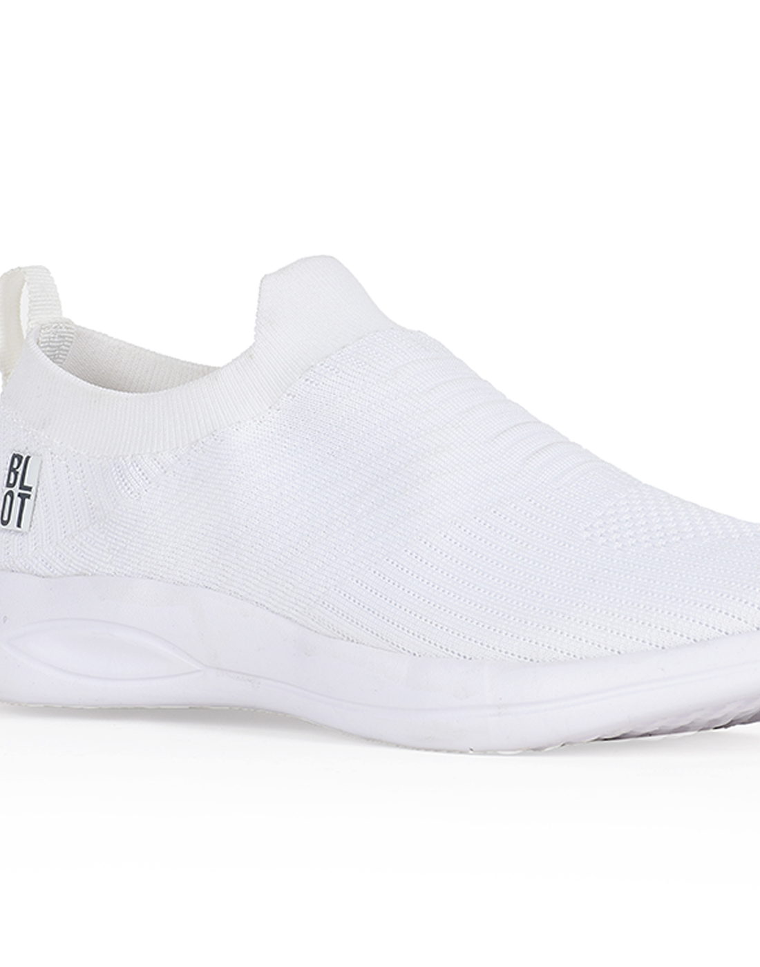 PARAGON Mens Solid White Sports Sneakers | Stylish, Comfortable and lightweight slip-on Sneakers for Men