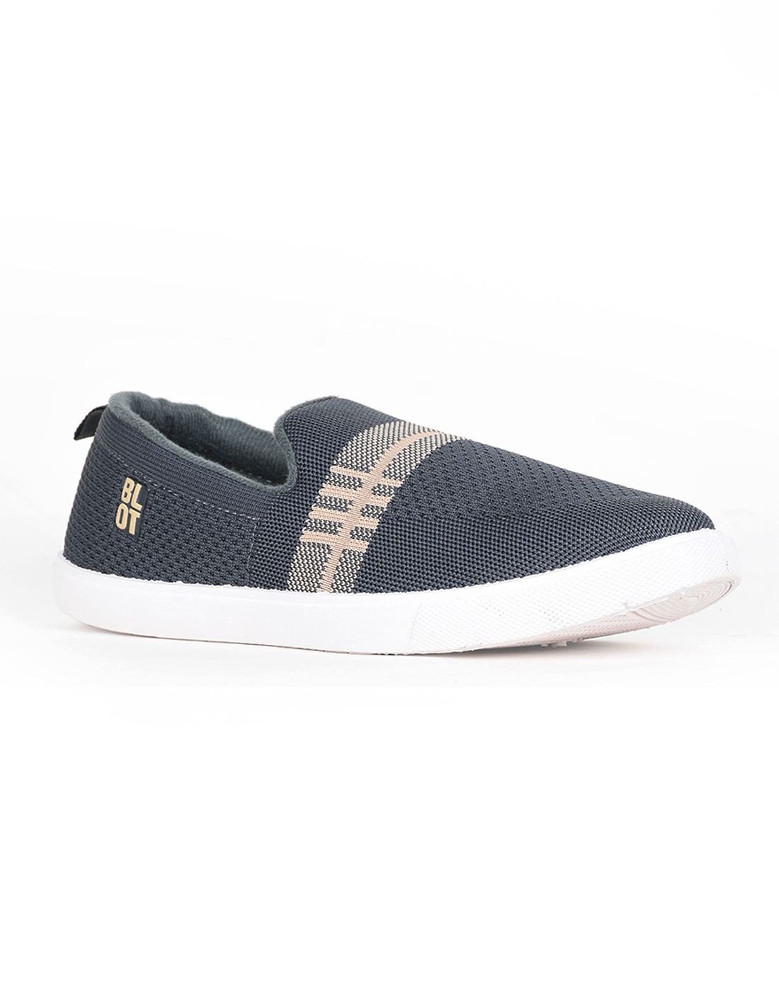 PARAGON Mens Self Design Grey Casual Sneakers | Stylish, Comfortable and lightweight Slip-on Sneakers for Men