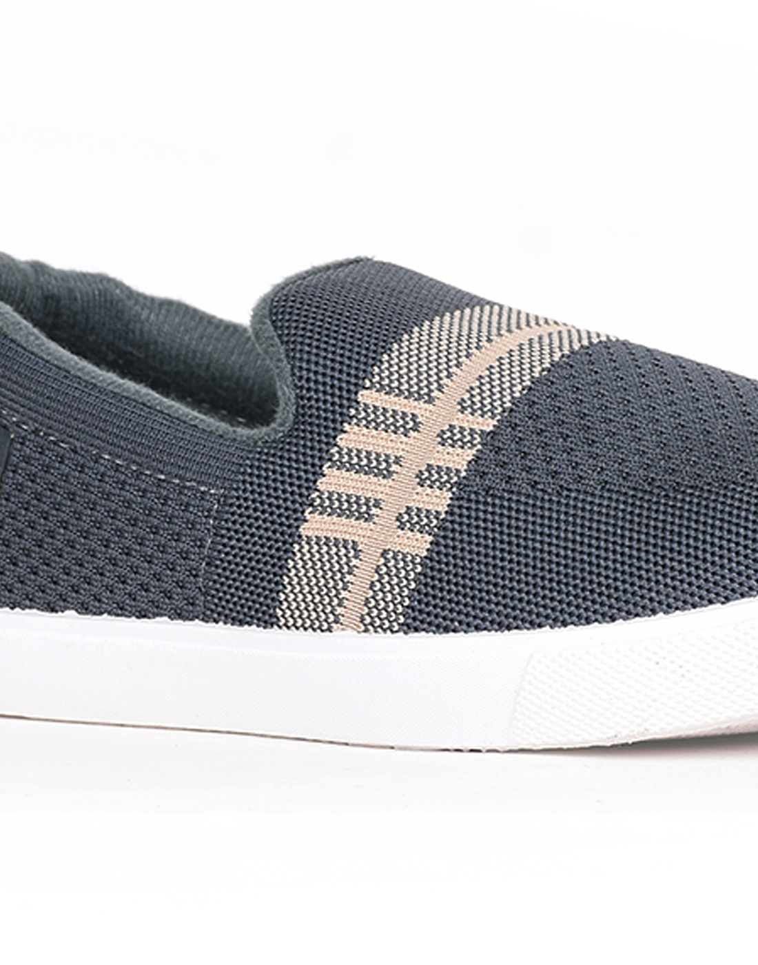 PARAGON Mens Self Design Grey Casual Sneakers | Stylish, Comfortable and lightweight Slip-on Sneakers for Men