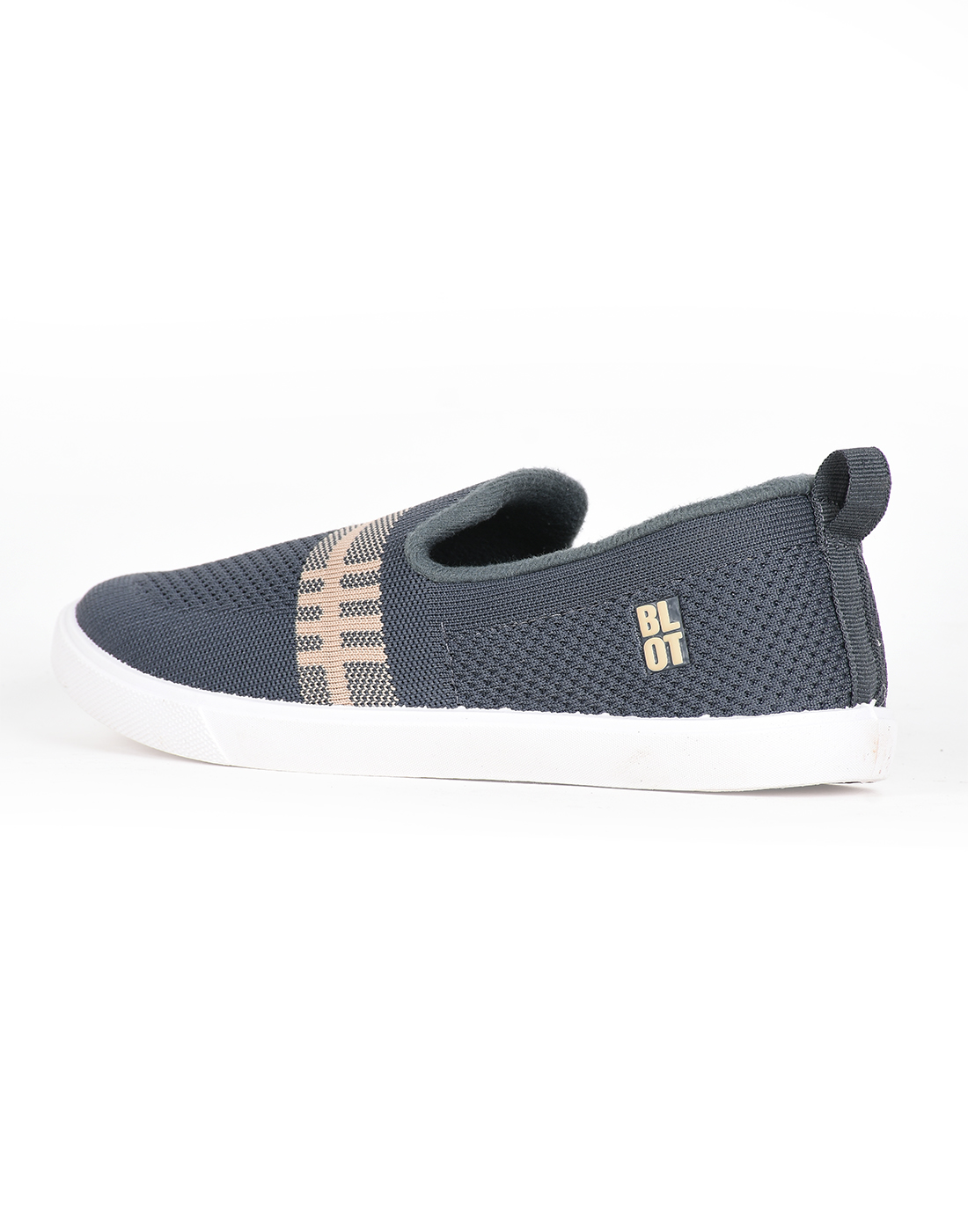 PARAGON Mens Self Design Grey Casual Sneakers | Stylish, Comfortable and lightweight Slip-on Sneakers for Men