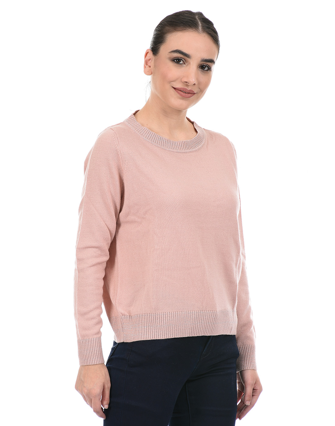 Species Women Solid Pink Sweater | Pink | 186929