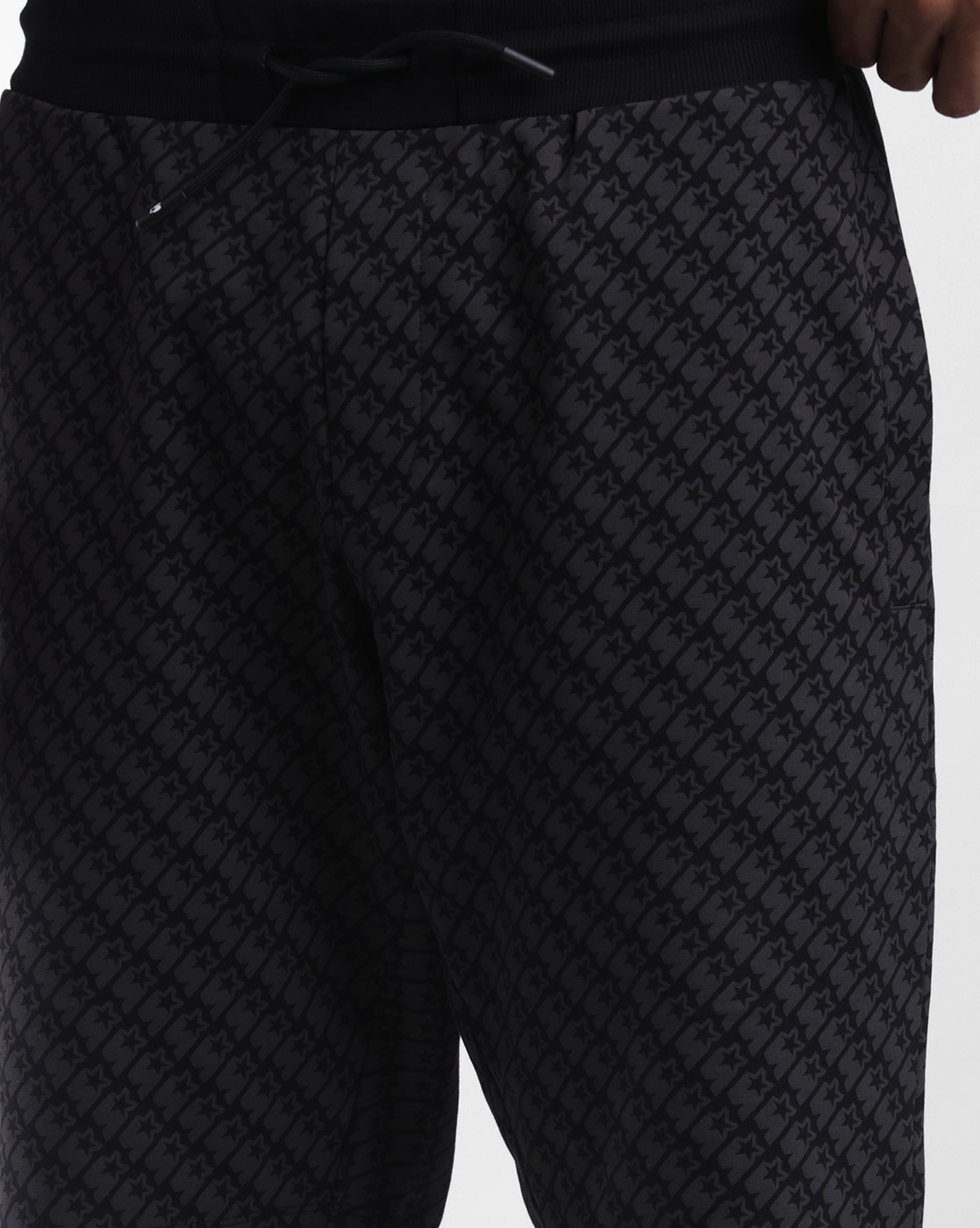 Starter Men Printed Black Shorts