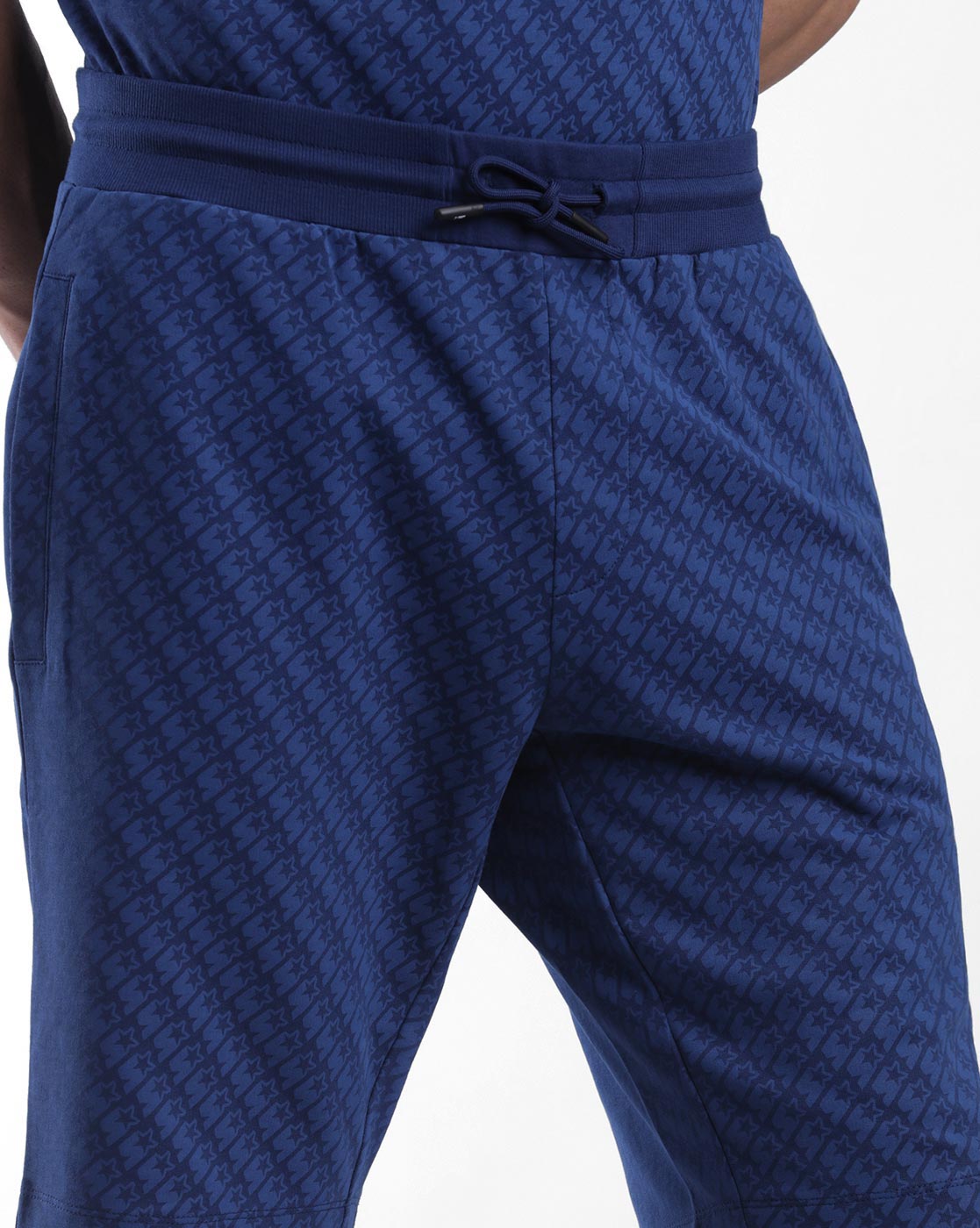 Starter Men Printed Blue Shorts