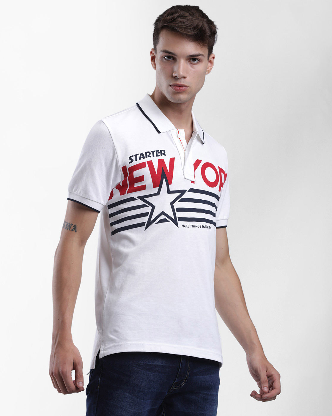 Starter Men Casual Wear Polo T-Shirt