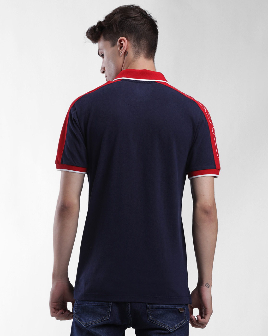 Starter Men Printed Blue T-Shirt