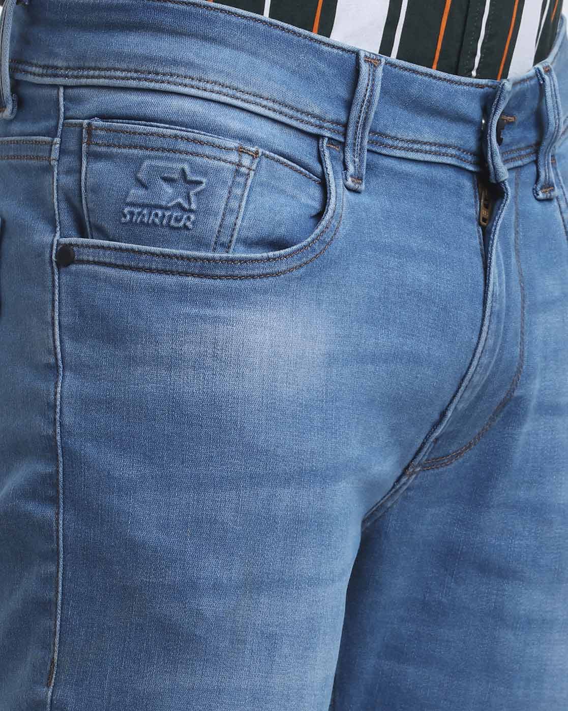STARTER Men Solid Blue Jeans