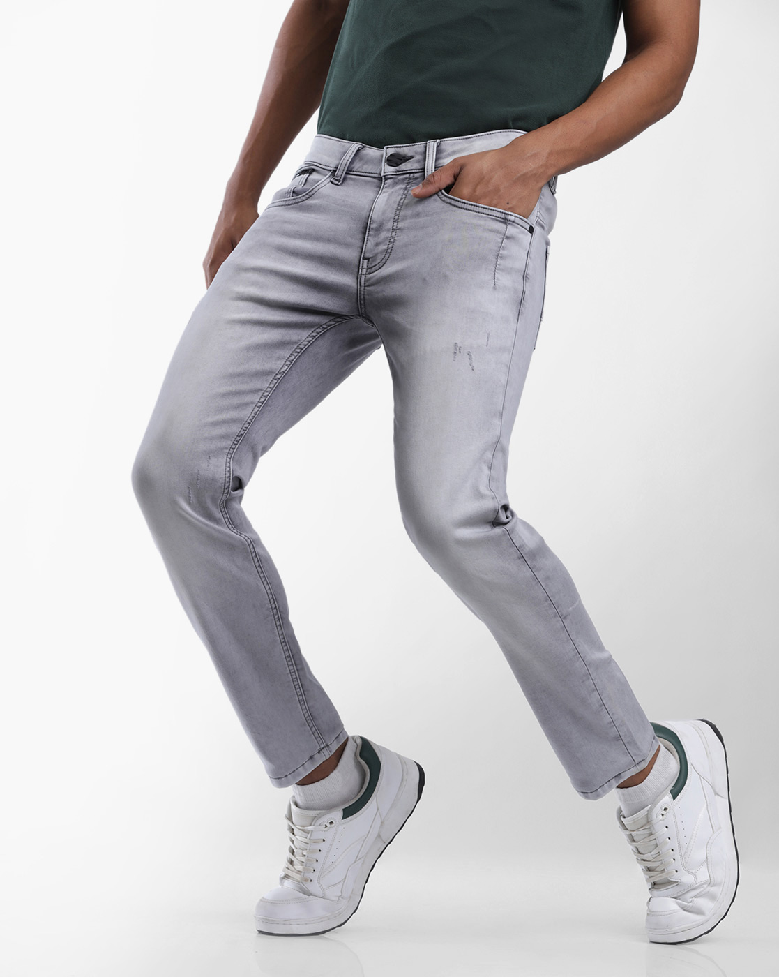 Starter Men Grey Casual Wear Jeans