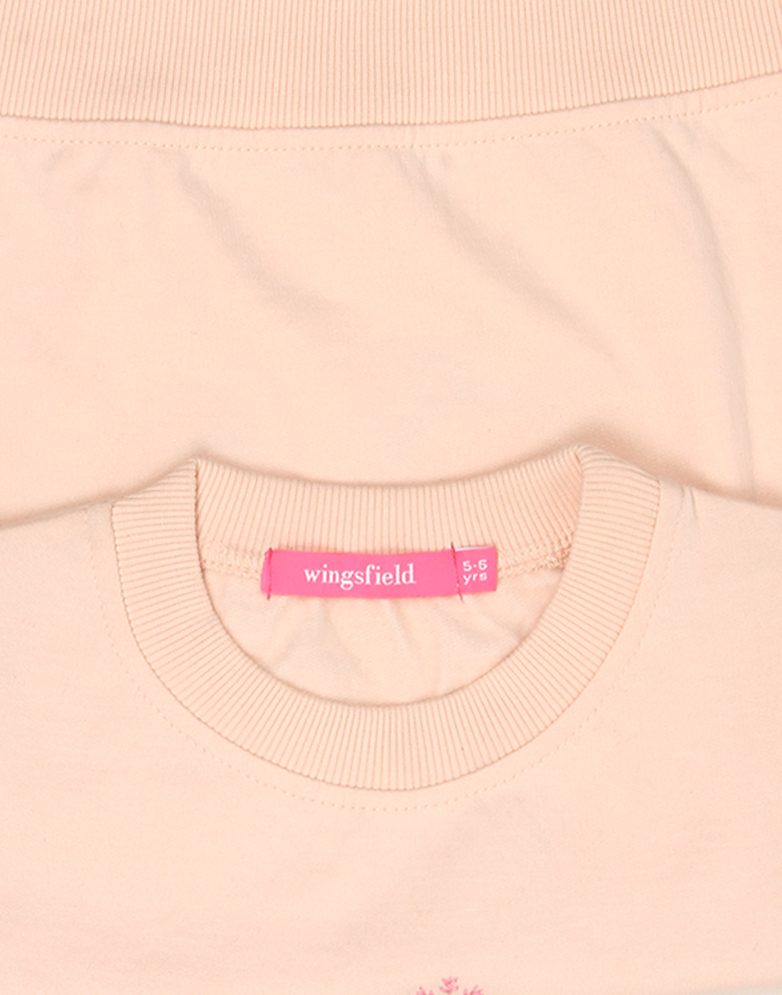 Wingsfield Girls Applique Pink Sweatshirt