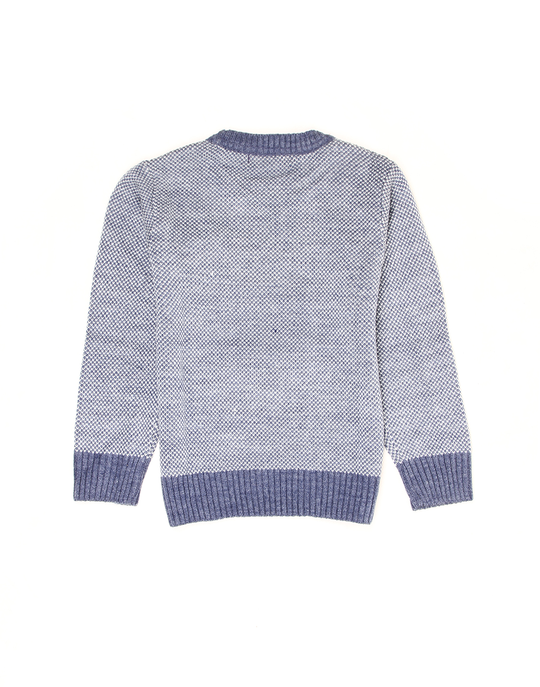 Wingsfield Boys Self Design Blue Sweater