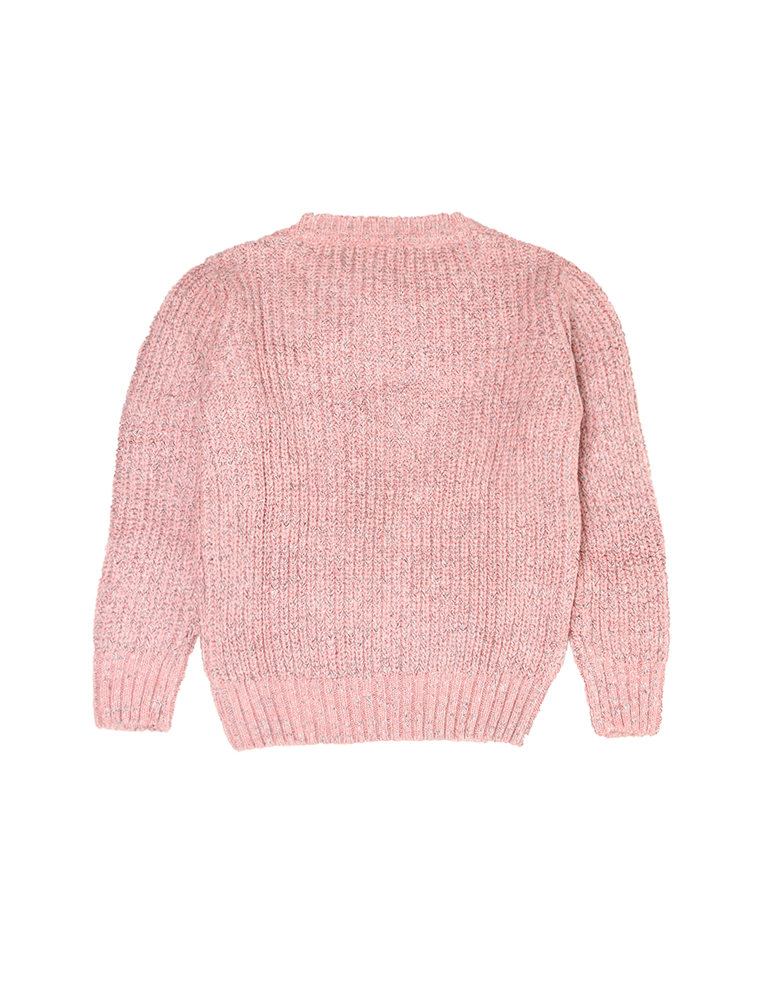 Wingsfield Girls Embroidered Pink Sweater