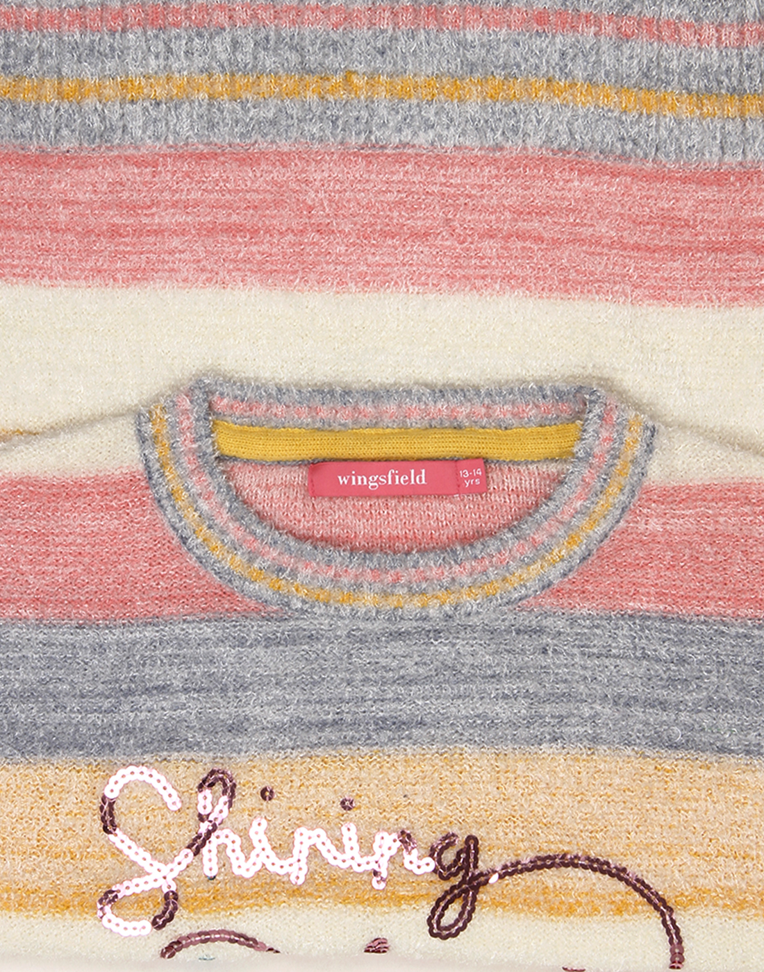 Wingsfield Girls Multicolor Embellished Sweater