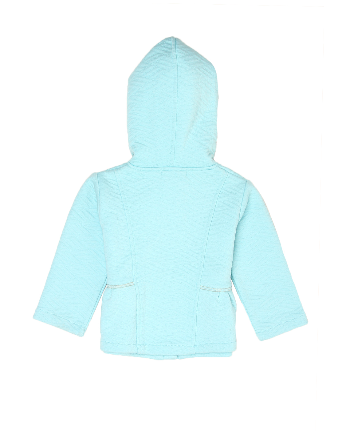 Wingsfield Baby Girl Light Blue Solid Coat