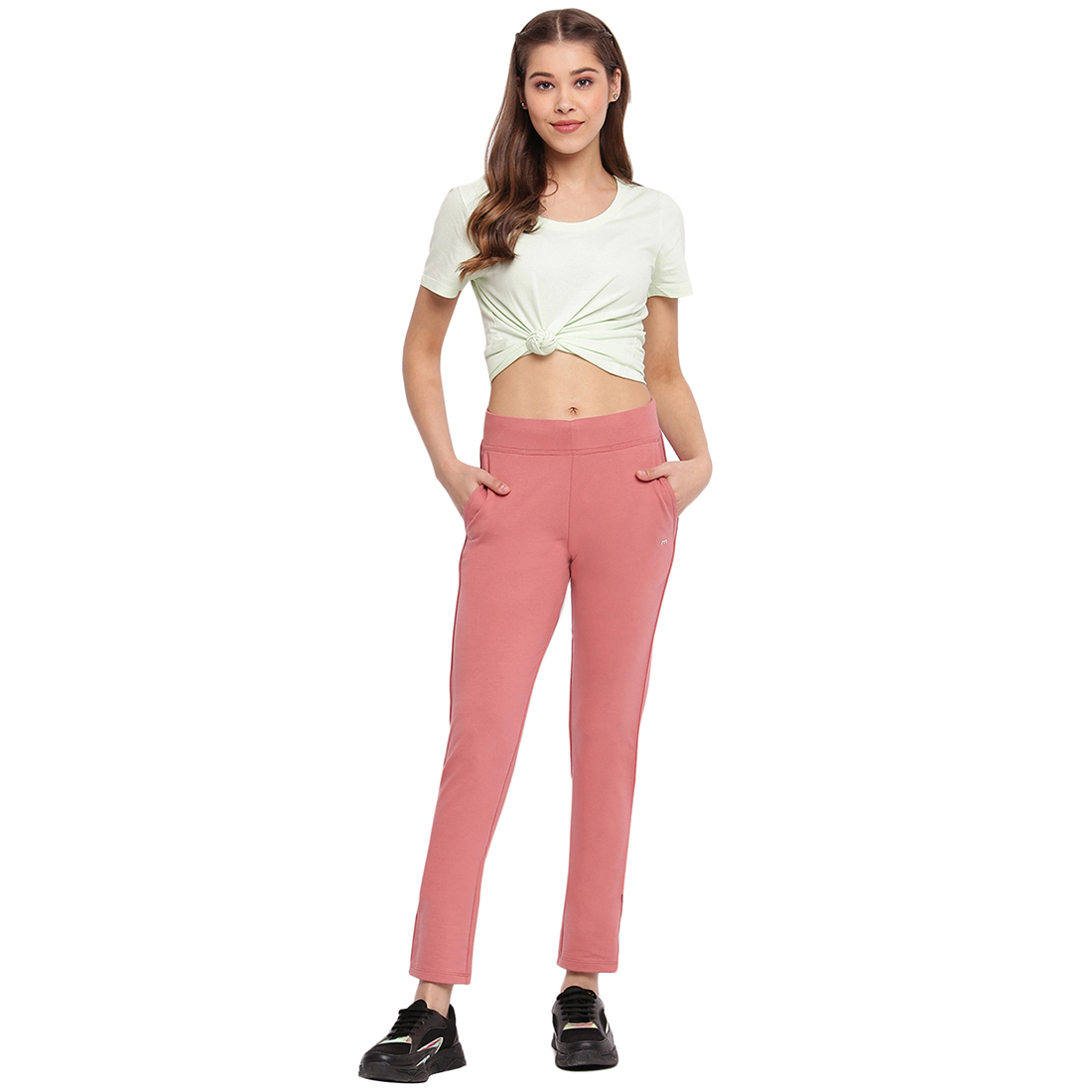 Marvel Women Casual Wear Pink Track Pant, Pink