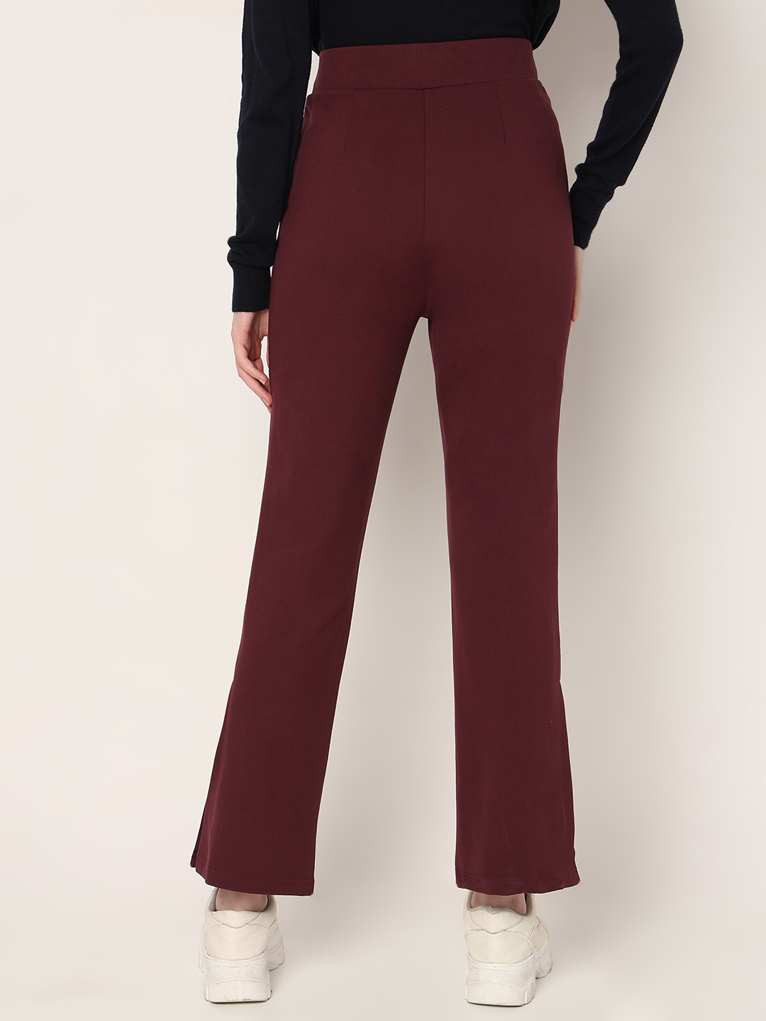 Vero Moda Women Solid Purple Pant