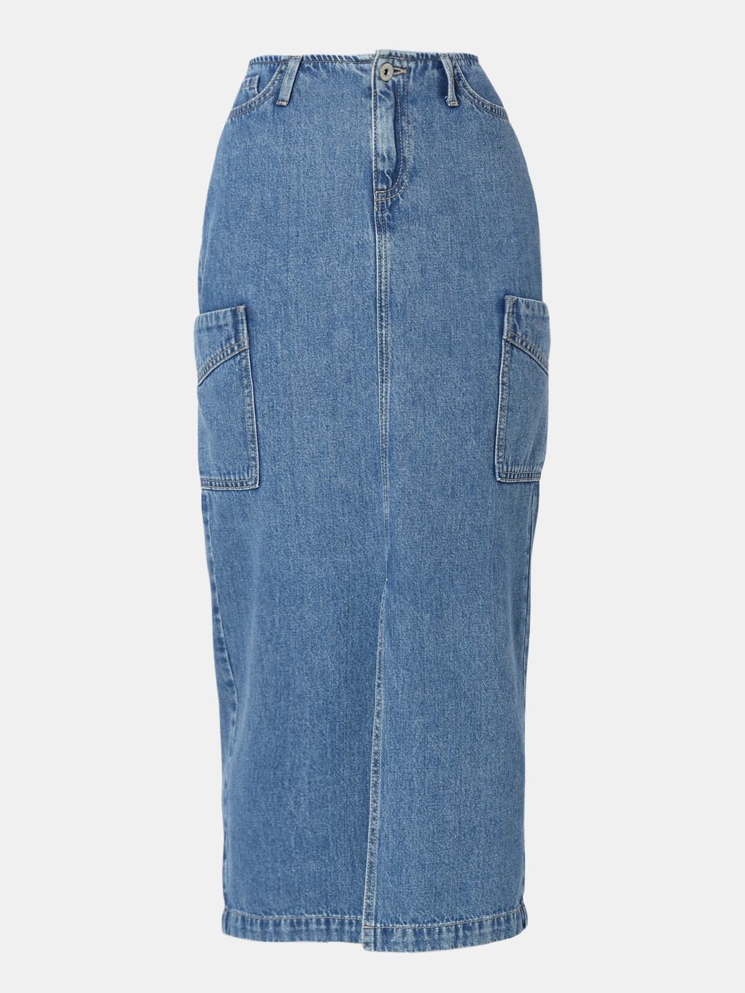 Vero Moda Women Solid Blue Skirt
