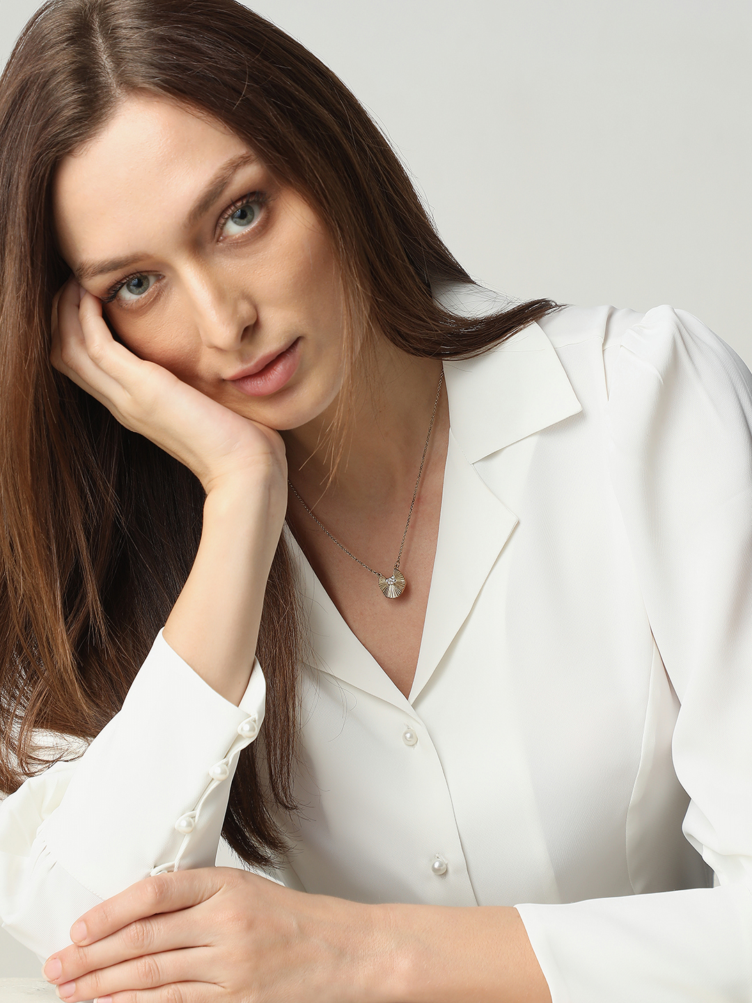 Vero Moda Women Solid White Shirt