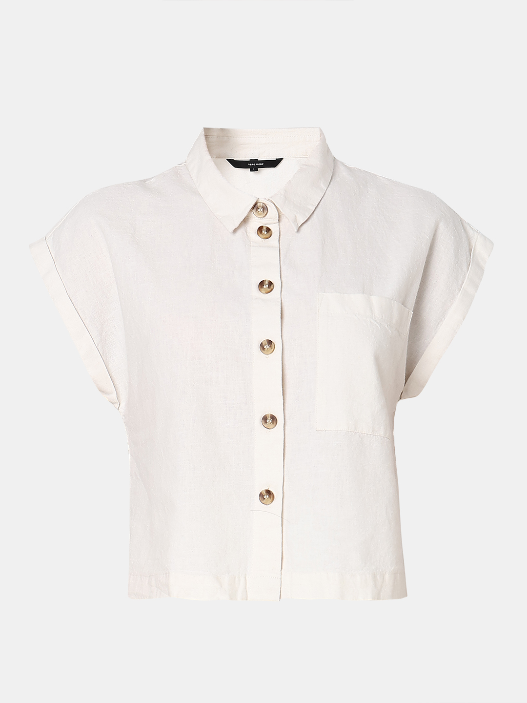 Vero Moda Women Solid White Shirt