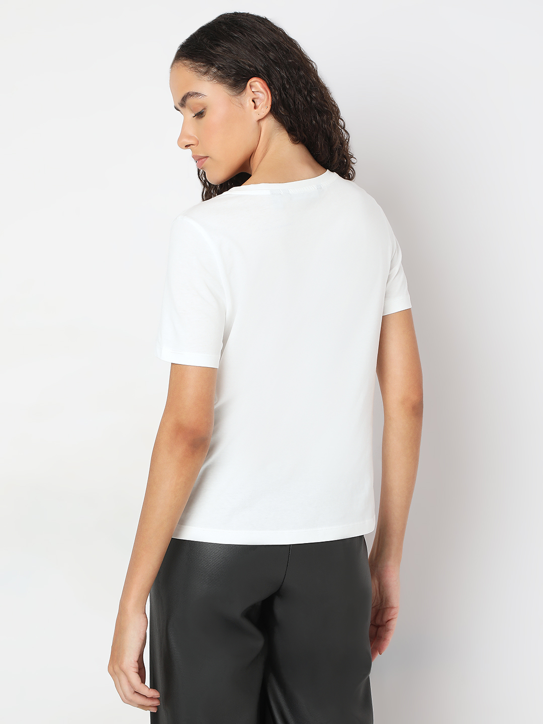 Vero Moda Women Floral Print White T-Shirt