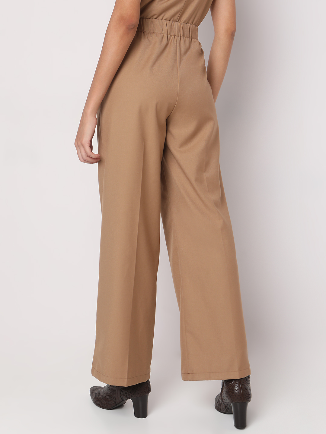 Vero Moda Women Solid Brown Pant