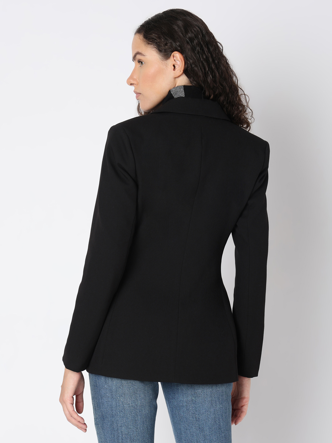 Vero Moda Women Solid Black Blazer