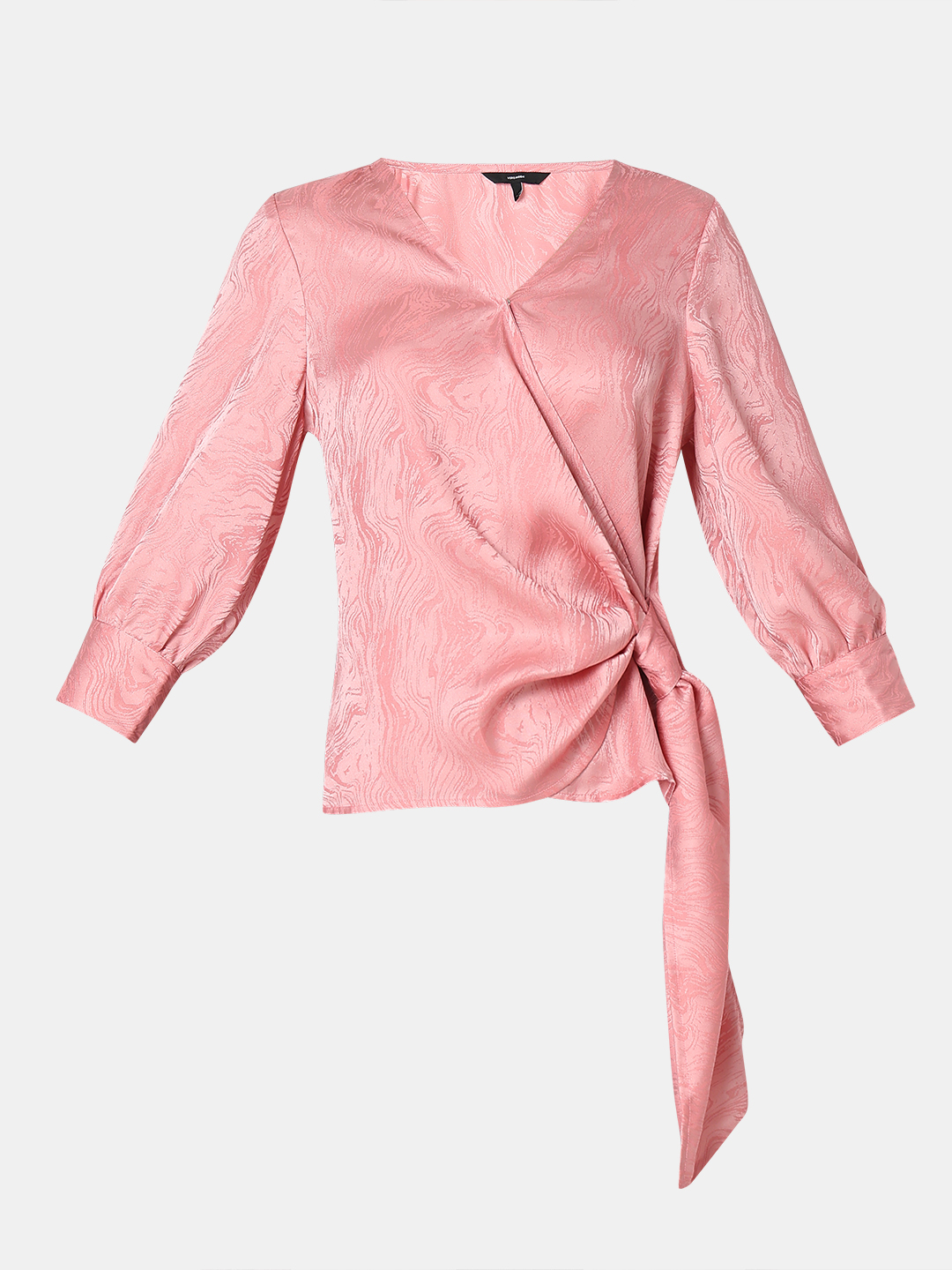 Vero Moda Women Abstract Pink Top