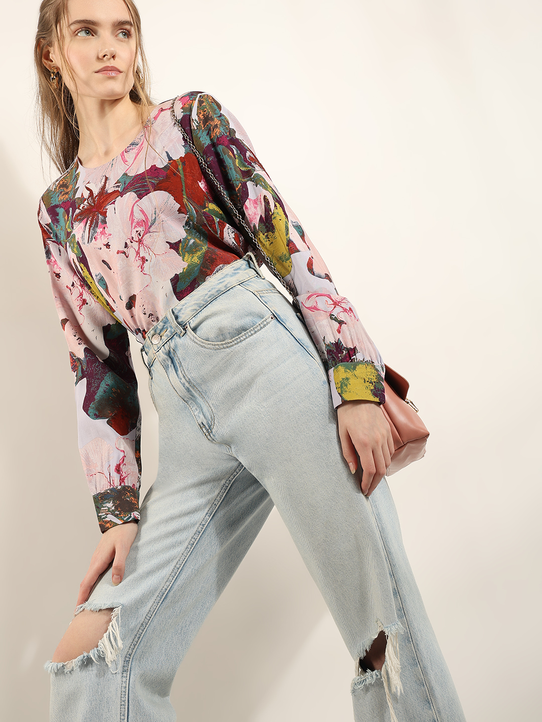 Vero Moda Women Floral Print Multicolor Top