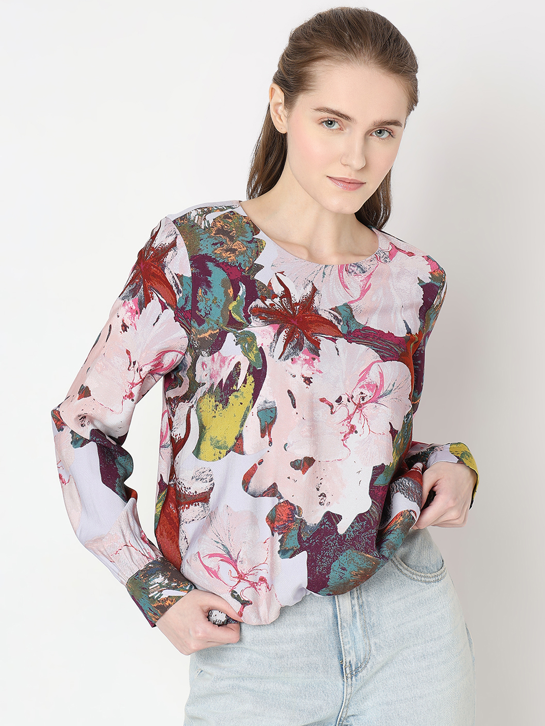 Vero Moda Women Floral Print Multicolor Top