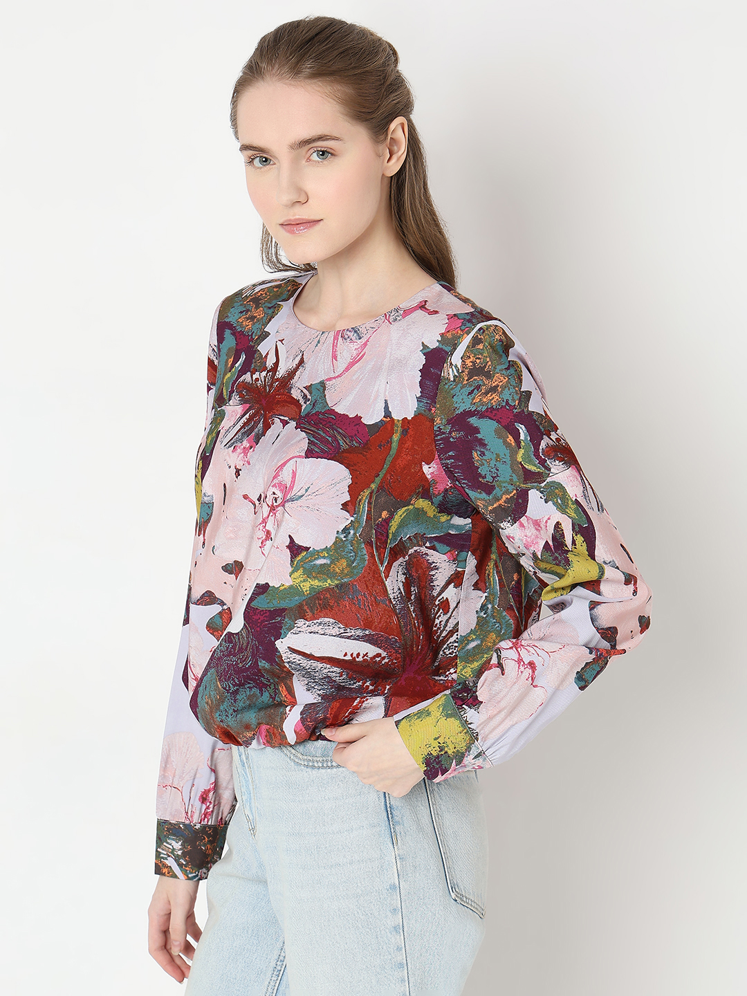 Vero Moda Women Floral Print Multicolor Top