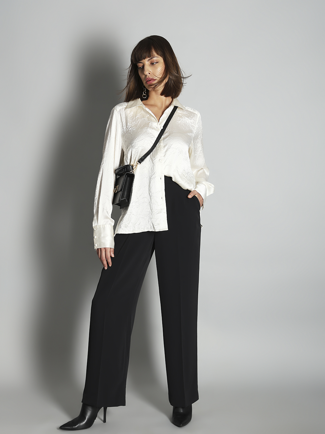 Vero Moda Women Solid Black Pant