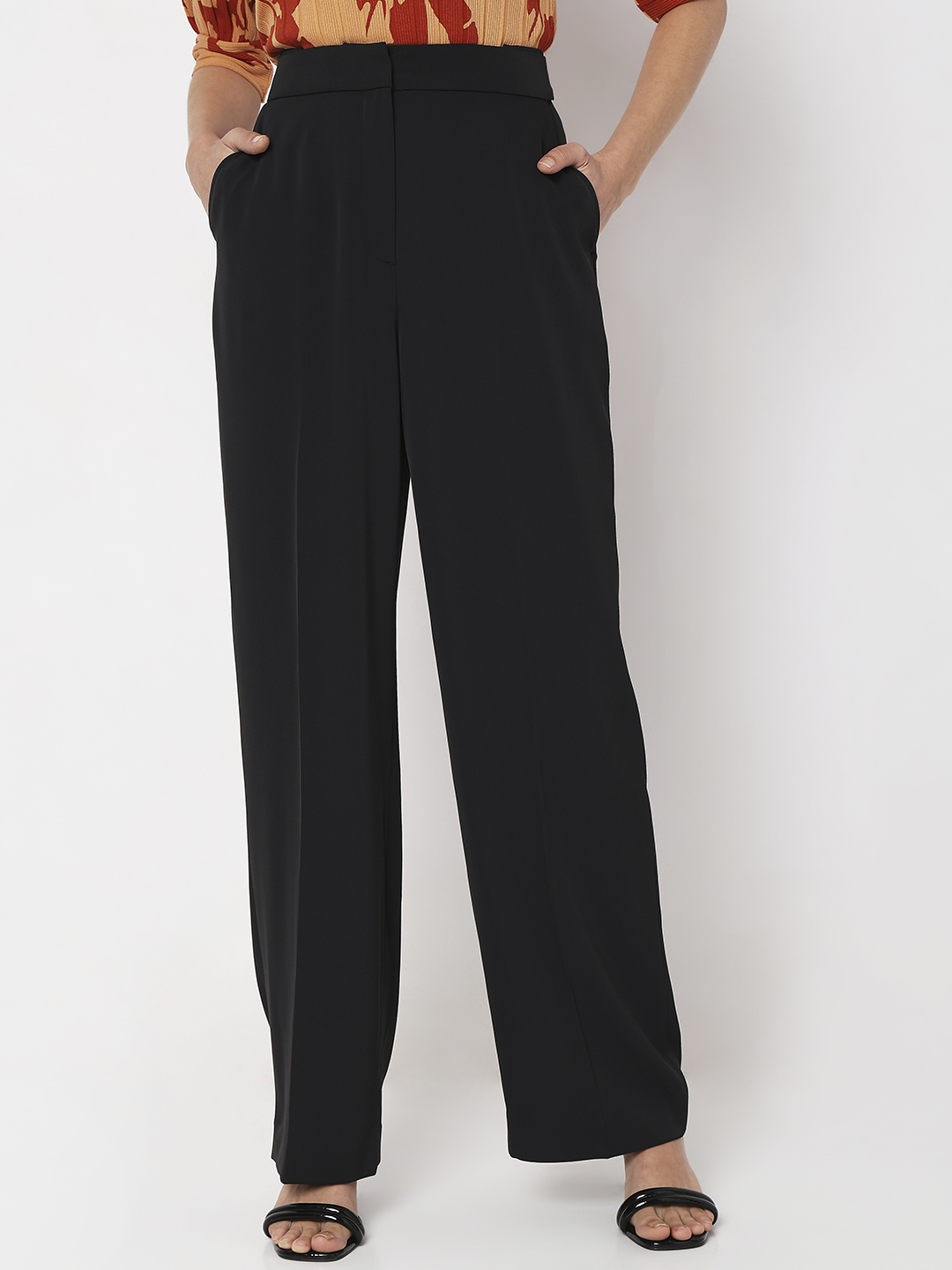 Vero Moda Women Solid Black Pant